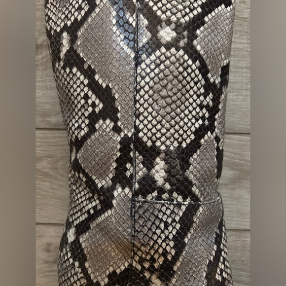 J Crew Snakeskin Printed Leather Boots-Size 8.5- High Heel Knee Boots- W/box - Picture 7 of 10